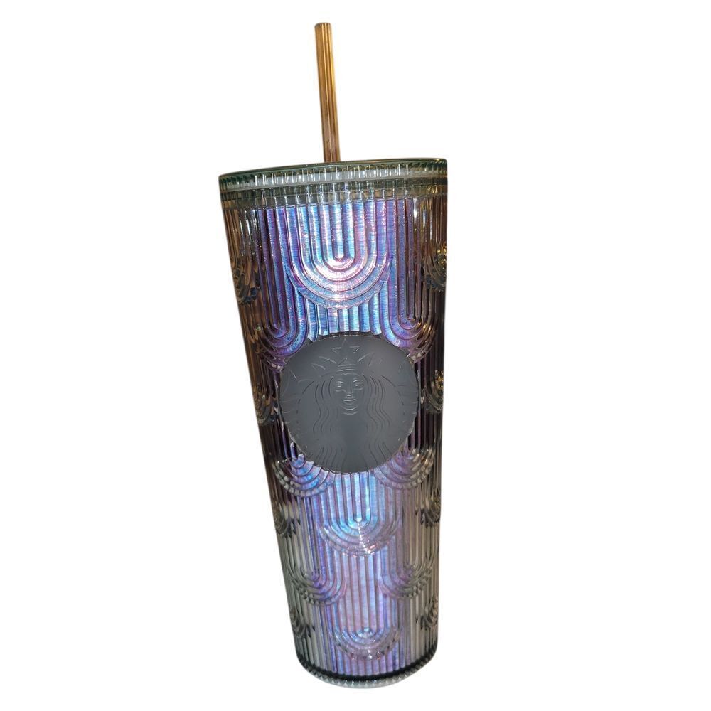 Starbucks Iridescent Tumbler with Straw